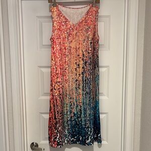 Watercolor Sleeveless Dress